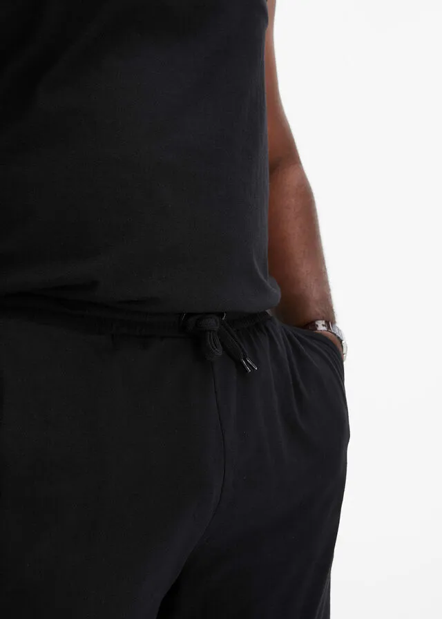 Camiseta de tirantes y pantalón corto (2 piezas) Negro